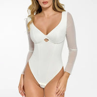 V-neck & White